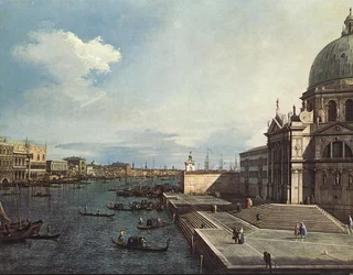 Il Canal Grande presso la Chiesa della Salute